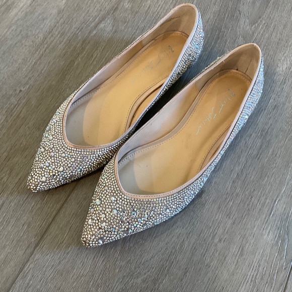 BETSEY JOHNSON Jude Rhinestone Ballet Flats Size 8 - Picture 8 of 13